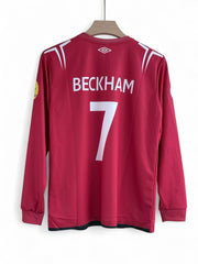 Beckham-7 England 2002/04 Long sleeve
