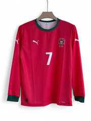 Ronaldo-7 Portugal - 2025 home long sleeve
