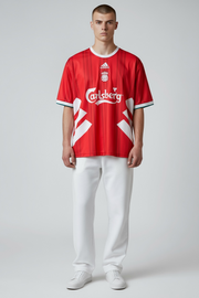 Gerrard -8 Liverpool FC 1993/95 Five sleeve with Embroidery