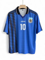 Mardona-10 Argentina 1994 away Five sleeve with Collar