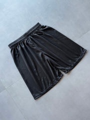 Plain black shorts