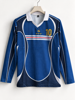 ZIdane -10 France special retro full sleeve with collar
