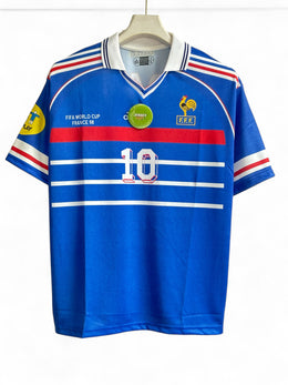 Zidane-10 France 1996/97 five sleeve with collar