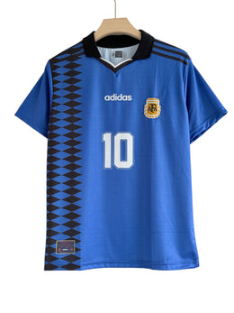 Messi-10 Argentina 1994 Away embroidery