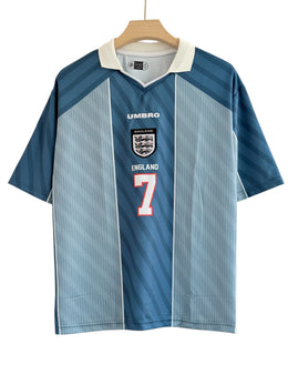 Beckham -07 England 1996 Five sleeve with collar Embroidery