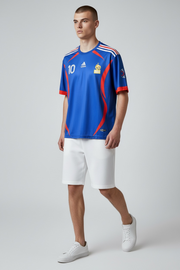 Zidane-10 France five sleeve with embroidery retro