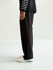 Premium Boot-Cut Track Pants Embroidered logo with side zip