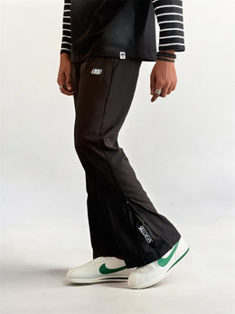 Premium Boot-Cut Track Pants Embroidered logo with side zip