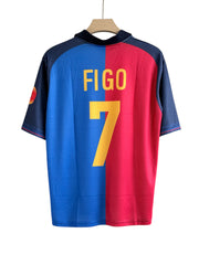 Figo-07 Barcelona 1999/00 Five sleeve with collar