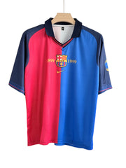 Figo-07 Barcelona 1999/00 Five sleeve with collar
