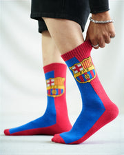 Premium cotton for superior softness socks Barcelona edition