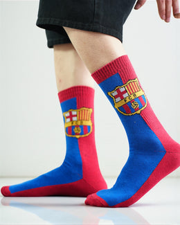 Premium cotton for superior softness socks Barcelona edition