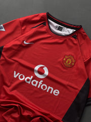 Ronaldo-07 Manchester United 2002/04 Normal sleeve with embroidery logos, premium quality