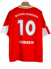 Robben-10 Bayern 2010-11 Five sleeve with collar and embroidery