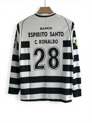 Ronaldo 28 Sporting Lisbon 2001/03 embroidery Full sleeve