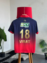 Virat-18 RCB 2026 -kohli fan jersey with collar and zip