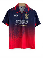 Virat-18 RCB 2026 -kohli fan jersey with collar and zip