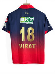 Virat-18 RCB 2026 -kohli fan jersey with collar and zip