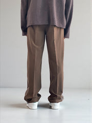 Premium straight-fit track pants for a clean, modern look (Brown with black)