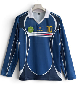 ZIdane -10 France special retro full sleeve with collar