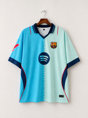 Lamine yemal-10 Fc Barcelona 3rd kit Five sleeve with collar and embroidery