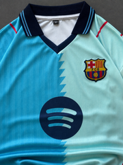 Lamine yemal-10 Fc Barcelona 3rd kit Five sleeve with collar and embroidery
