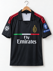 Ibrahimovic-AC milan 2011/12 reglan sleeve with remium embroidery logo