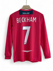 Beckham-7 England away 2008/10 long sleeve