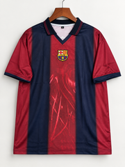 FC Barcelona X traviscott Five sleeve collar embroiery special retro