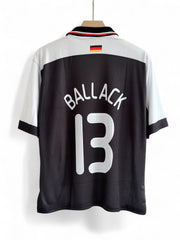 Ballack-13 Germany 1990 Home Five sleeve with Collar