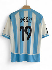 Messi-19 Argentina 2006 Home kit Five sleeve with embroidery