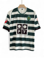 Ronaldo-28 Sporting 2001/03 Five sleeve with embroidery
