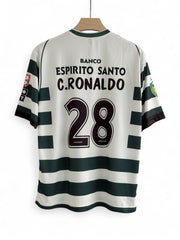 Ronaldo-28 Sporting 2001/03 Five sleeve with embroidery