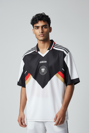 Ballack-13 Germany 1990 Home Five sleeve with Collar