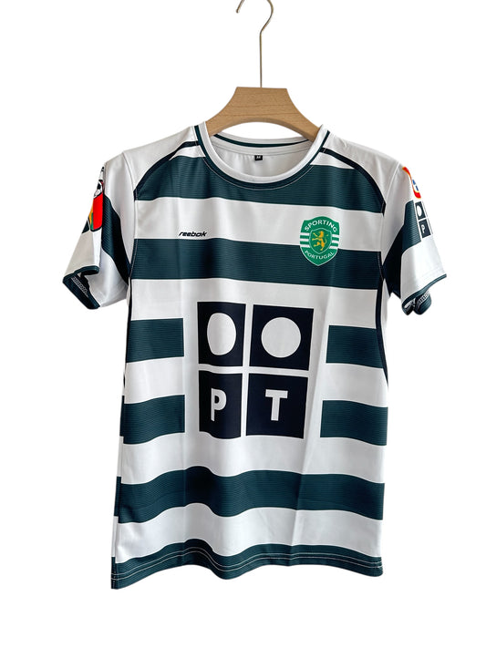 SPORTING LISBON 2002-03 HOME C. RONALDO 5 SLEEVE