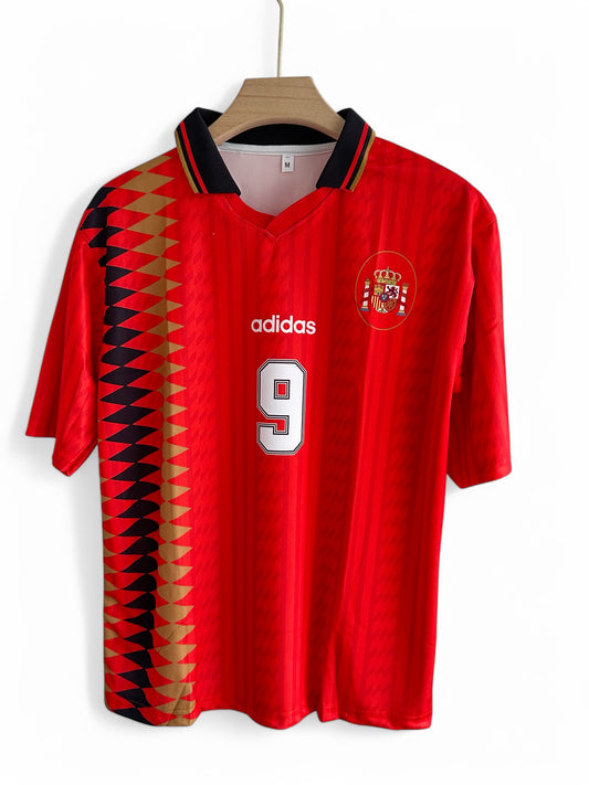 Guardiola #9 Classic Edition Retro Spain Jersey